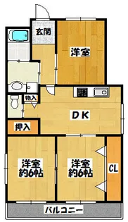 兵庫県三田市三輪2丁目【マンション】の間取り