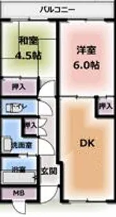 リーフ阪南【103号室】の間取り