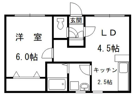 ARS North 26【201号室】の間取り