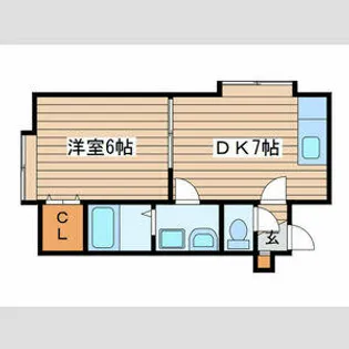 アーバンスクエア北29【3階】の間取り