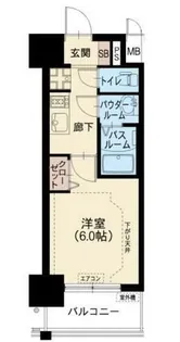 スプランディッド新大阪WEST【8階】の間取り