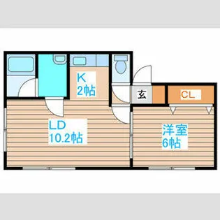 ラ・グラースアンザイ【2階】の間取り