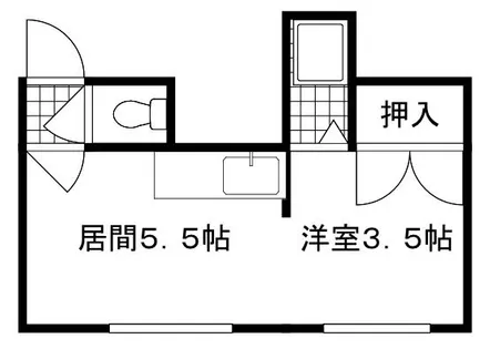 ラッフィット栄通【2階】の間取り