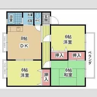 サンビレッジ東大阪【2階】の間取り