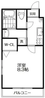 サクシード伏見京橋2nd【2階】の間取り