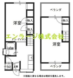 大阪府枚方市渚南町【一戸建】の間取り