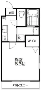 サクシード伏見京橋2nd【4階】の間取り