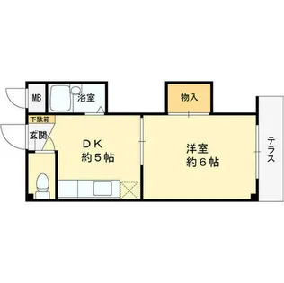 ディバージョン島之内【2階】の間取り