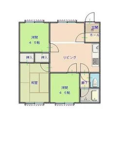 パークハイツ【1階】の間取り