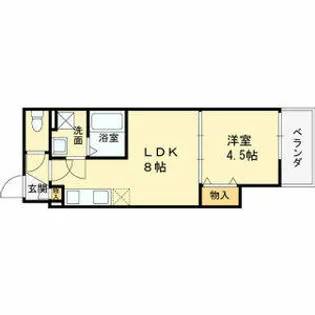 クレアール八戸ノ里【302号室】の間取り