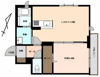 グランディール堺【301号室】の間取り