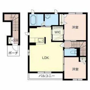 シャーメゾン有田【203号室】の間取り