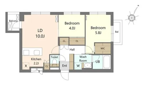 S-RESIDENCE南円山blaze【4階】の間取り