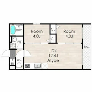 AVANTIO Clair【3階】の間取り