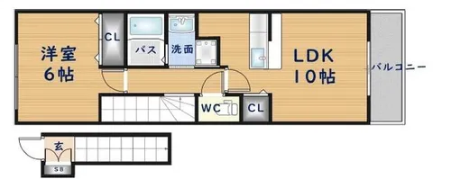 ピアチェーレA棟【2階】の間取り