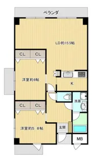 S.Sル・ゼフィール【3階】の間取り