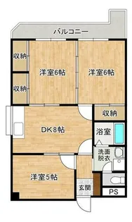 ロマネスク志井【3階】の間取り