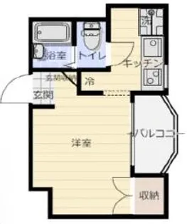 ジュネス城北新町Ⅱ【1階】の間取り