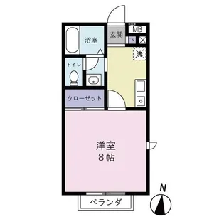 ラヴィーヌ大原【2階】の間取り