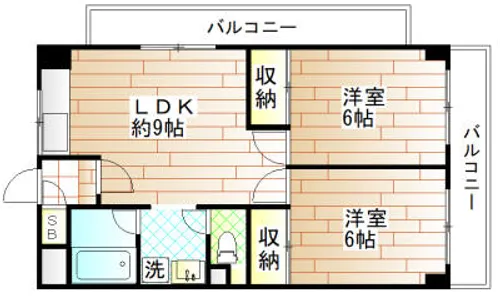 大阪府大阪市東淀川区豊新2丁目【マンション】の間取り
