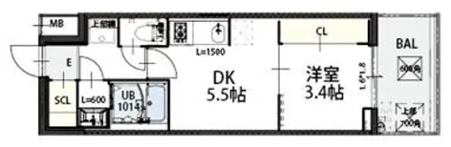 Grand Luce【3階】の間取り
