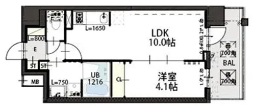 Grand Luce【7階】の間取り