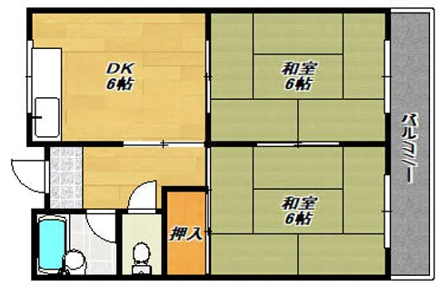 第二ハイツムラナカ【3階】の間取り