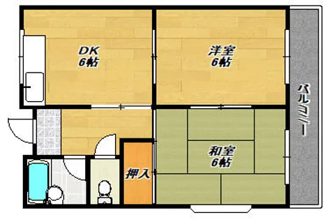 第二ハイツムラナカ【305号室】の間取り