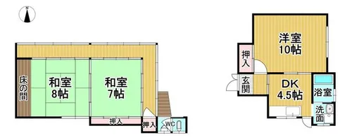 和歌山県橋本市妻1丁目【一戸建】の間取り