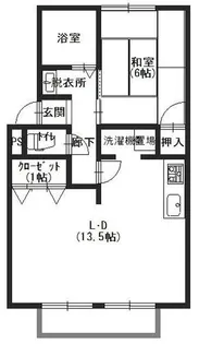 兵庫県高砂市米田町島【アパート】の間取り