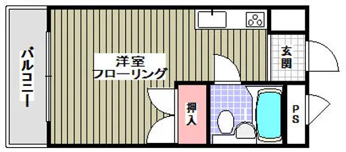 大阪府吹田市山田東1丁目【マンション】の間取り