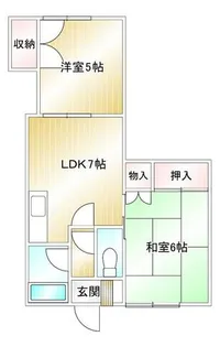 ノースパレス【1階】の間取り