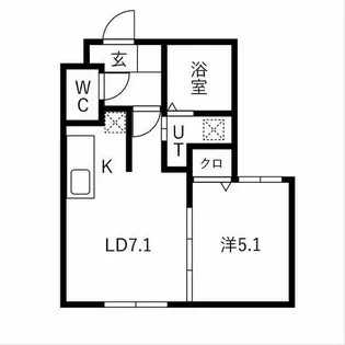 サクラソレイユ手稲【4階】の間取り