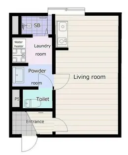 レジデンス王子【312号室】の間取り