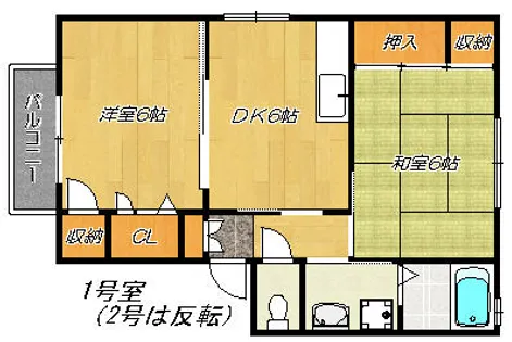 ハイツいとう【2階】の間取り