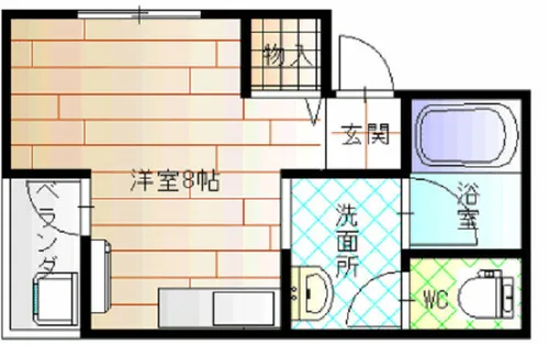 野口マンション【2F号室】の間取り