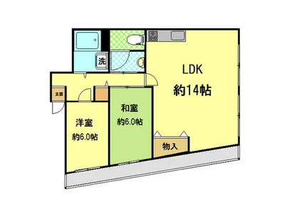 鯉川マンション【4階】の間取り