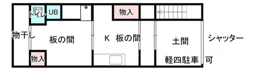 大阪府大阪市住吉区苅田9丁目【アパート】の間取り