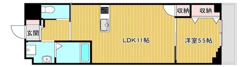 大阪府大阪市城東区諏訪4丁目【マンション】の間取り