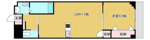 大阪府大阪市城東区諏訪4丁目【マンション】の間取り