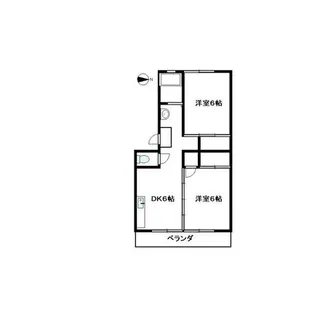 グリーンハイツよしだ【2階】の間取り
