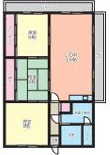 神岳第一ハイツ【501号室】の間取り