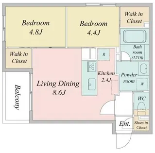北海道札幌市白石区中央一条7丁目【マンション】の間取り
