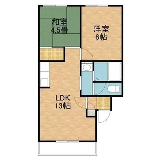 リヴァージュ【401号室】の間取り