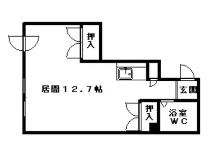 グランメール月寒【206号室】の間取り