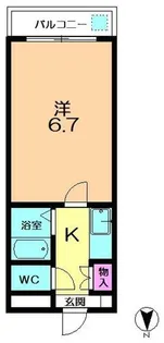 アーバンヒルⅢ【508号室】の間取り