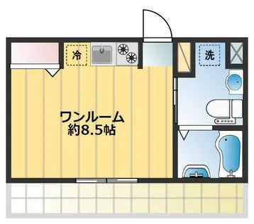 大阪府東大阪市友井2丁目【アパート】の間取り
