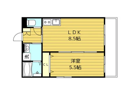 シャルマン緑橋【2階】の間取り
