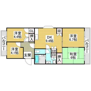 イングス21【103号室】の間取り
