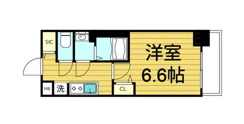 ファステート大阪城東グリッジ【2階】の間取り